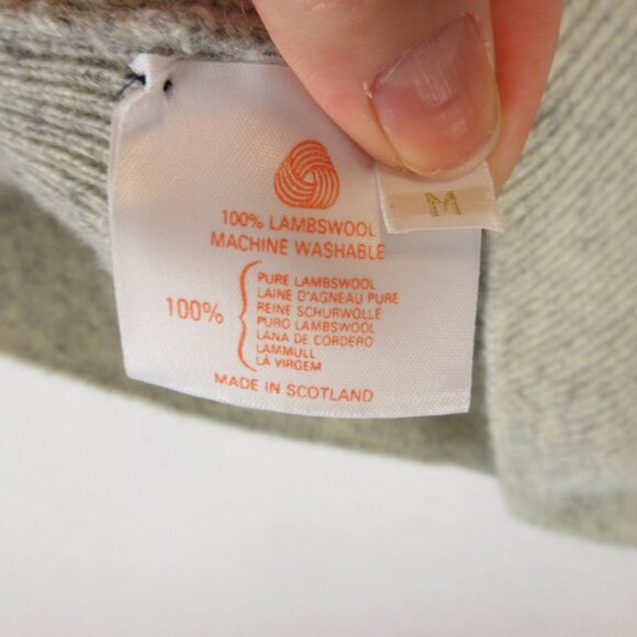Pringle 100% Lambswool Argle Golf Sweater Size M - Picture 4 of 10